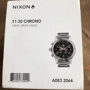 Nixon 51-30 CHRONO GRAY/ ROSE GOLD